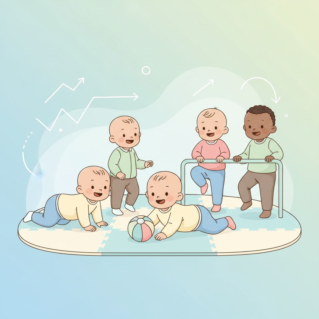 0-12 Ay Bebek Motor Gelişim Basamakları: Ay Ay Bebek Gelişim Tablosu + Tummy Time ve Destekleyici Oyunlar