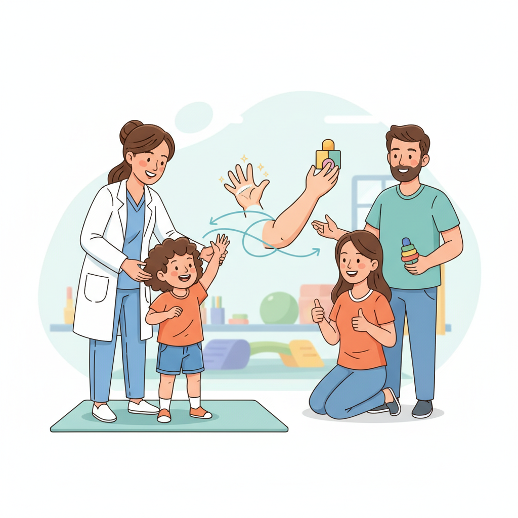 Brachial plexus nerve network and shoulder-arm relationship visual