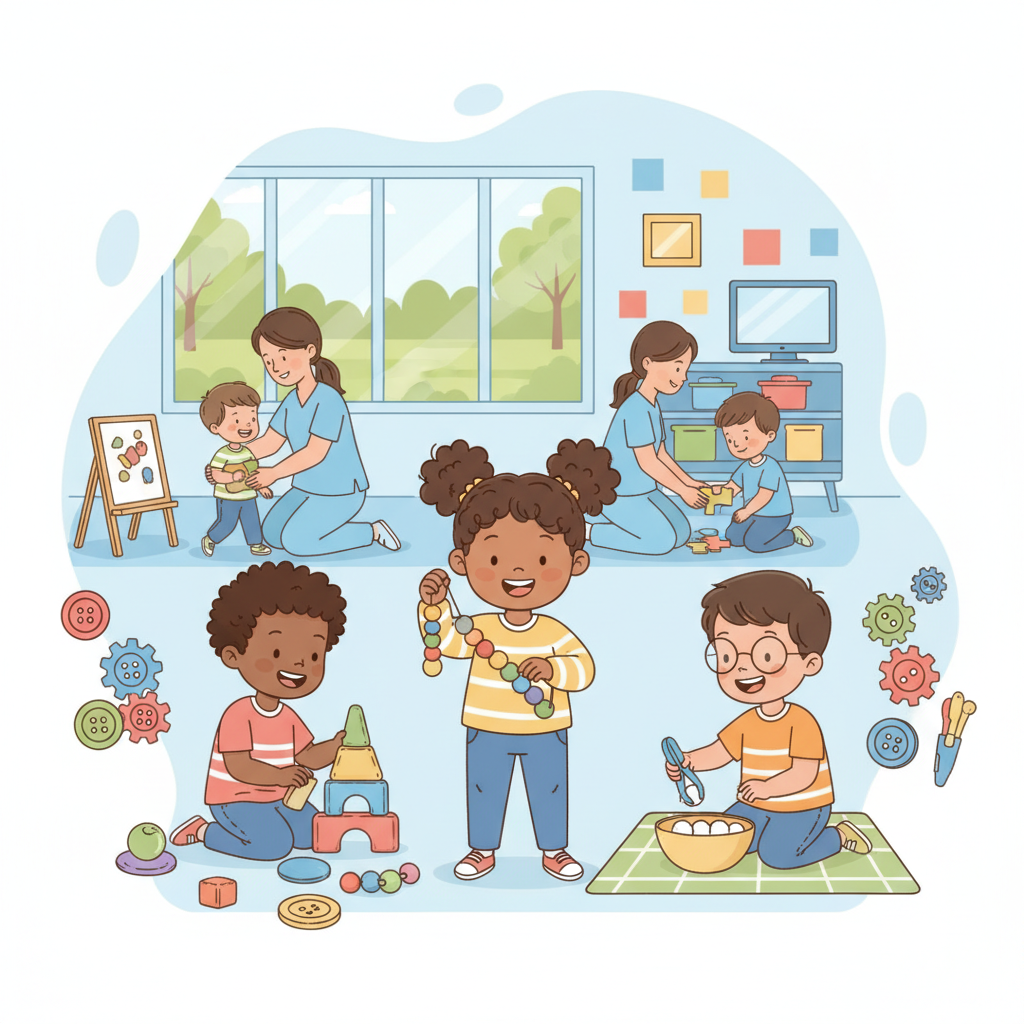 Play dough strengthening finger muscles and fine motor development