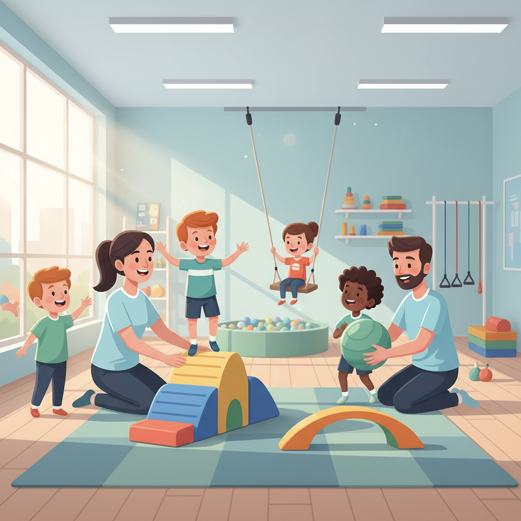 Обучение по движение при деца с аутизъм и упражнения за равновесие и координация