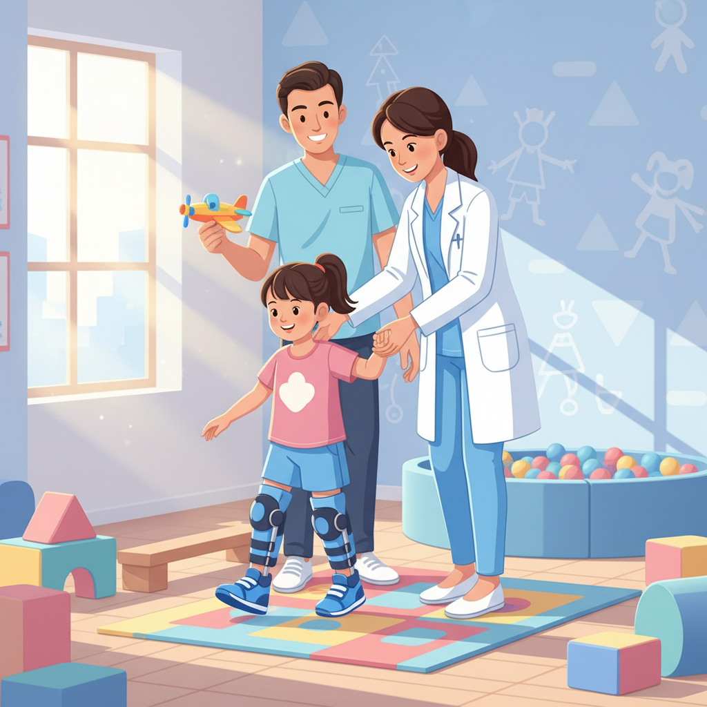 AFO ve DAFO benzeri çocuk ortezleri ile yürüme eğitimi